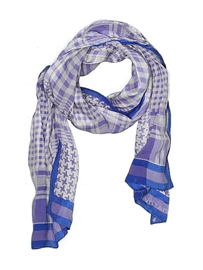 Pre-owned Adrienne Vittadini Scarf In Blue