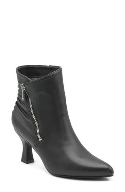Adrienne Vittadini Scholar Faux Leather Bootie In Gray