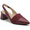 Adrienne Vittadini Seemona Slingabck Pump In Burgundy