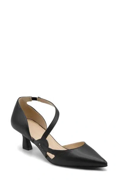 Adrienne Vittadini Senora-1 Pointed Toe D'orsay Pump In Black