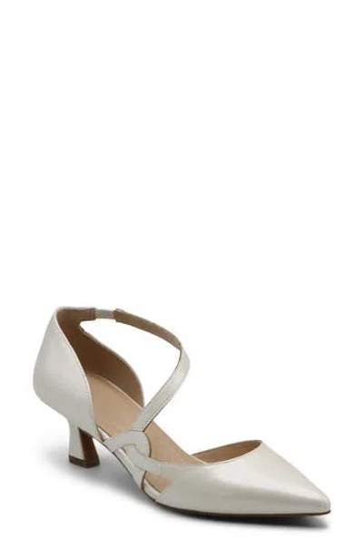 Adrienne Vittadini Senora-1 Pointed Toe D'orsay Pump In Silver