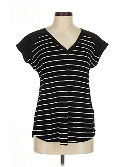 Pre-owned Adrienne Vittadini Short Sleeve T-shirt In Black