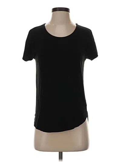Pre-owned Adrienne Vittadini Short Sleeve T-shirt In Black