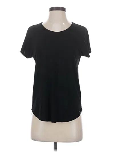 Pre-owned Adrienne Vittadini Short Sleeve T-shirt In Black
