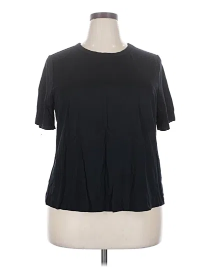 Pre-owned Adrienne Vittadini Short Sleeve T-shirt In Black
