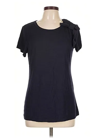 Pre-owned Adrienne Vittadini Short Sleeve T-shirt In Black