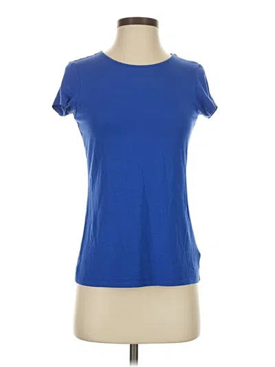 Pre-owned Adrienne Vittadini Short Sleeve T-shirt In Blue