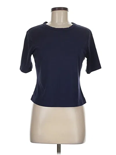 Pre-owned Adrienne Vittadini Short Sleeve T-shirt In Blue