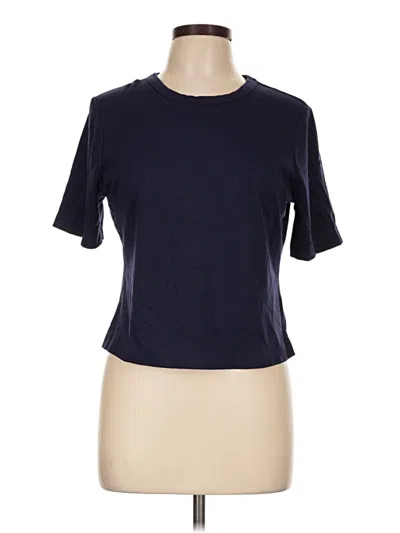 Pre-owned Adrienne Vittadini Short Sleeve T-shirt In Blue