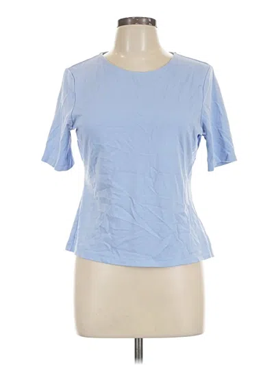 Pre-owned Adrienne Vittadini Short Sleeve T-shirt In Blue