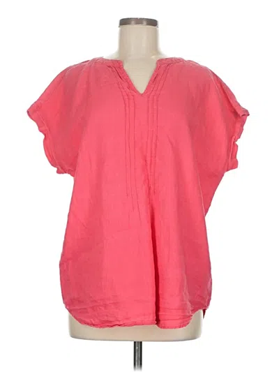 Pre-owned Adrienne Vittadini Short Sleeve T-shirt In Pink