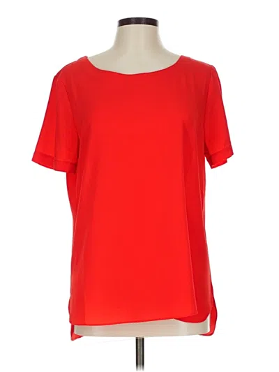 Pre-owned Adrienne Vittadini Short Sleeve T-shirt In Red