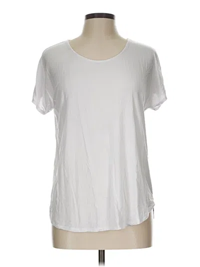 Pre-owned Adrienne Vittadini Short Sleeve T-shirt In White