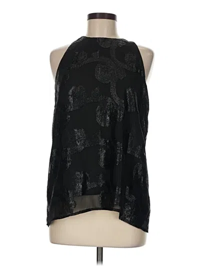 Pre-owned Adrienne Vittadini Sleeveless Blouse In Black