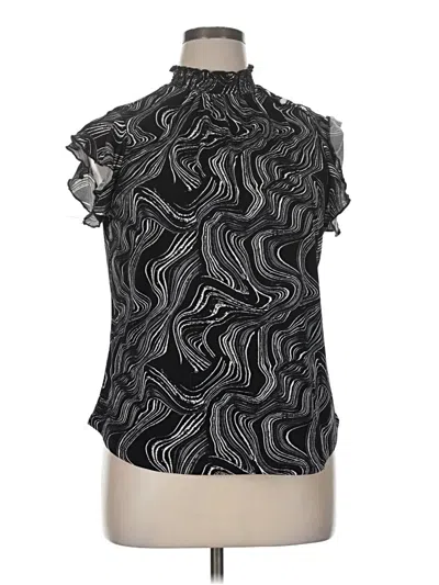 Pre-owned Adrienne Vittadini Sleeveless Blouse In Black
