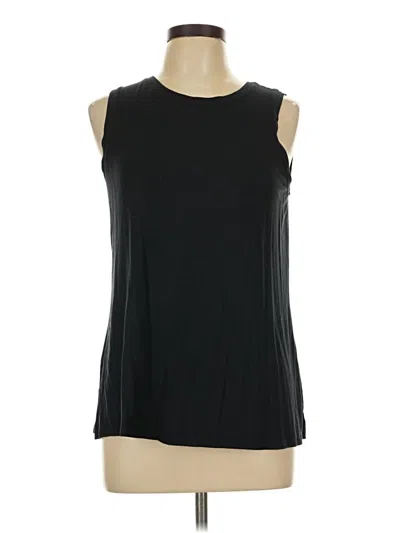 Pre-owned Adrienne Vittadini Sleeveless Blouse In Black