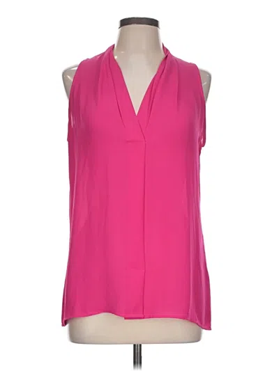 Pre-owned Adrienne Vittadini Sleeveless Blouse In Pink