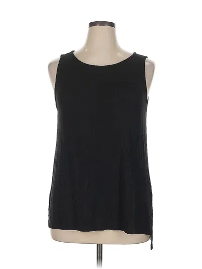 Pre-owned Adrienne Vittadini Sleeveless T-shirt In Black