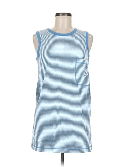 Pre-owned Adrienne Vittadini Sleeveless T-shirt In Blue