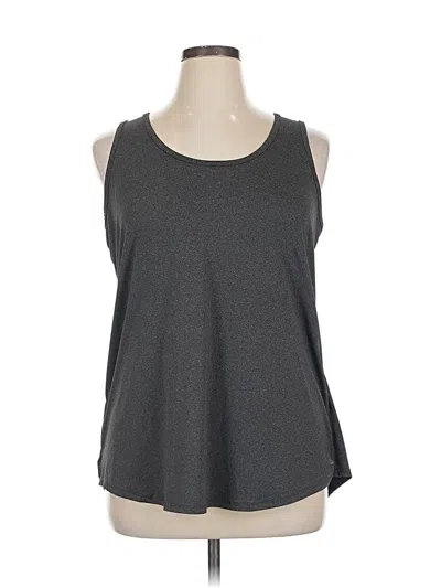 Pre-owned Adrienne Vittadini Sleeveless T-shirt In Gray