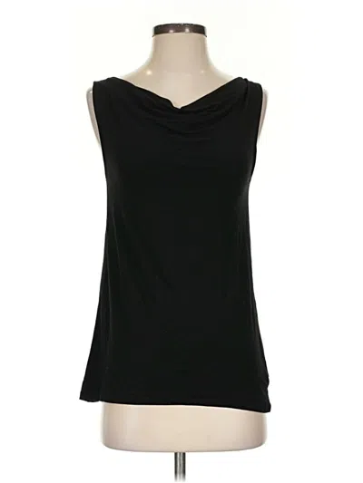 Pre-owned Adrienne Vittadini Sleeveless Top Black Cowl Neck Tops