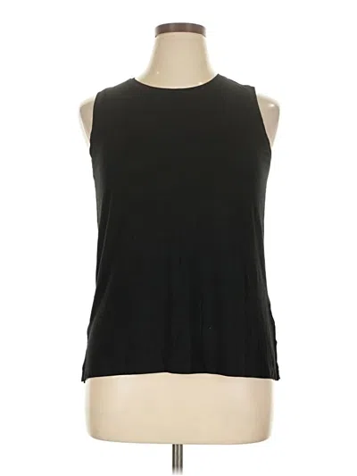 Pre-owned Adrienne Vittadini Sleeveless T-shirt In Black