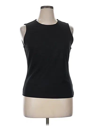 Pre-owned Adrienne Vittadini Sleeveless T-shirt In Black