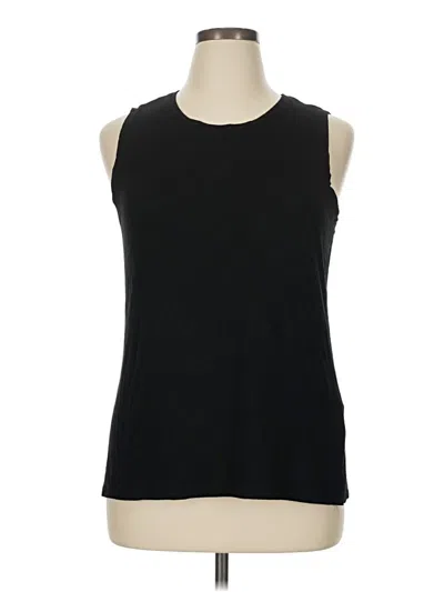 Pre-owned Adrienne Vittadini Sleeveless T-shirt In Black