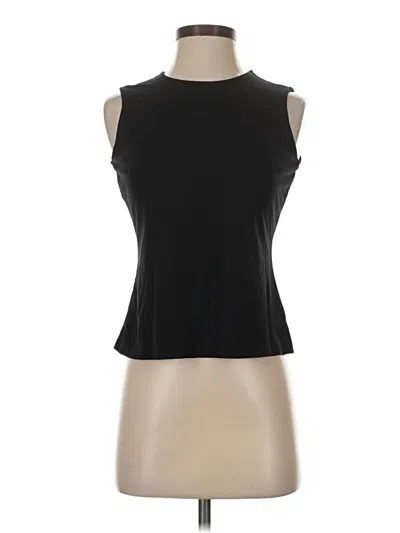 Pre-owned Adrienne Vittadini Sleeveless T-shirt In Black