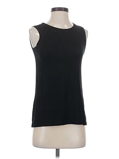 Pre-owned Adrienne Vittadini Sleeveless T-shirt In Black