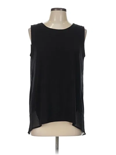 Pre-owned Adrienne Vittadini Sleeveless T-shirt In Black