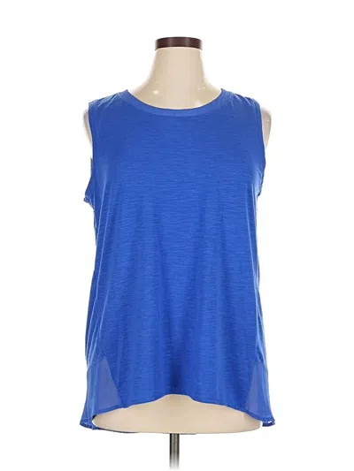 Pre-owned Adrienne Vittadini Sleeveless T-shirt In Blue
