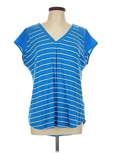 Pre-owned Adrienne Vittadini Sleeveless T-shirt In Blue