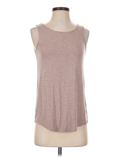 Pre-owned Adrienne Vittadini Sleeveless T-shirt In Brown
