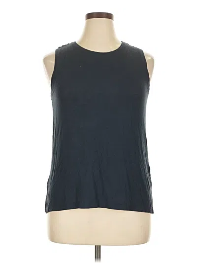 Pre-owned Adrienne Vittadini Sleeveless T-shirt In Gray