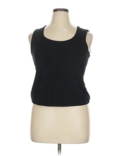 Pre-owned Adrienne Vittadini Tank Top Black Strapless Neckline Tops