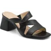 Adrienne Vittadini Tilda Block Heel Sandal In Black