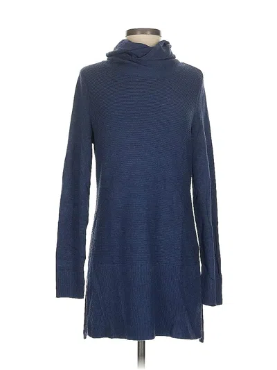Pre-owned Adrienne Vittadini Turtleneck Sweater In Blue