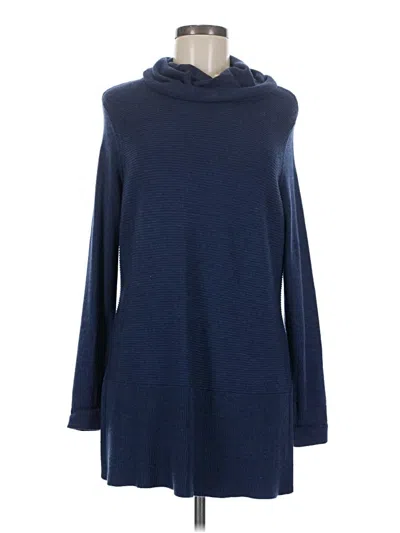 Pre-owned Adrienne Vittadini Turtleneck Sweater In Blue