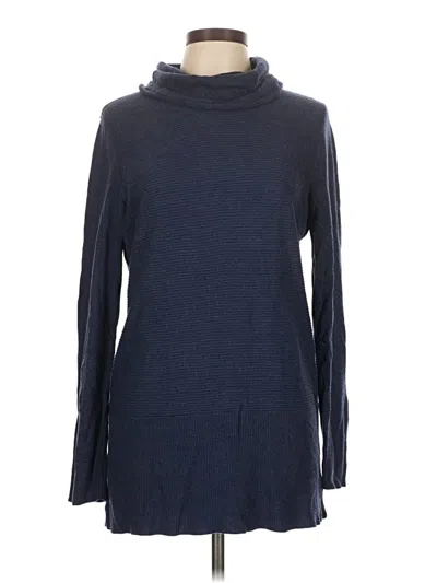 Pre-owned Adrienne Vittadini Turtleneck Sweater In Blue
