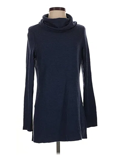 Pre-owned Adrienne Vittadini Turtleneck Sweater In Blue