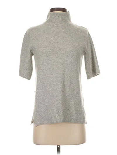 Pre-owned Adrienne Vittadini Turtleneck Sweater In Gray