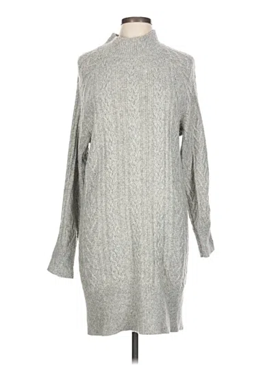 Pre-owned Adrienne Vittadini Turtleneck Sweater In Gray