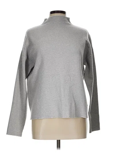 Pre-owned Adrienne Vittadini Turtleneck Sweater In Gray