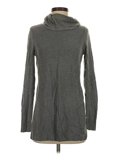 Pre-owned Adrienne Vittadini Turtleneck Sweater In Gray