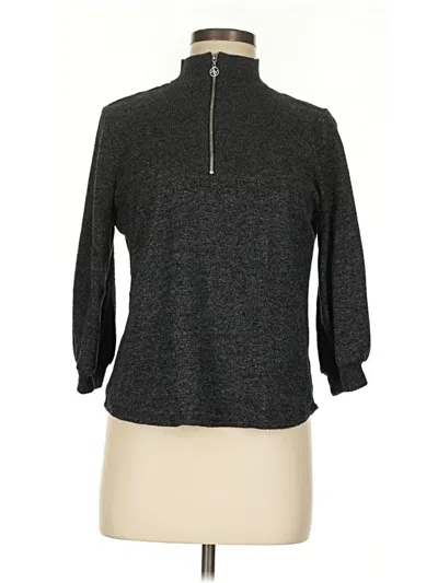 Pre-owned Adrienne Vittadini Turtleneck Sweater In Gray