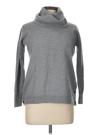 Pre-owned Adrienne Vittadini Turtleneck Sweater In Gray