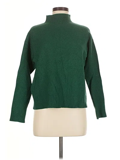 Pre-owned Adrienne Vittadini Turtleneck Sweater In Green