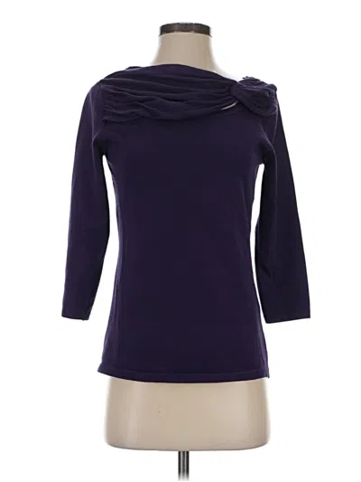Pre-owned Adrienne Vittadini Turtleneck Sweater In Purple