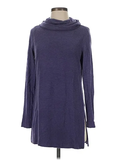 Pre-owned Adrienne Vittadini Turtleneck Sweater In Purple